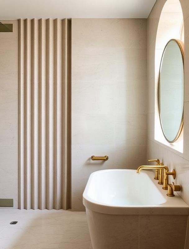 Limestone Bath — interior project in Milan, IT